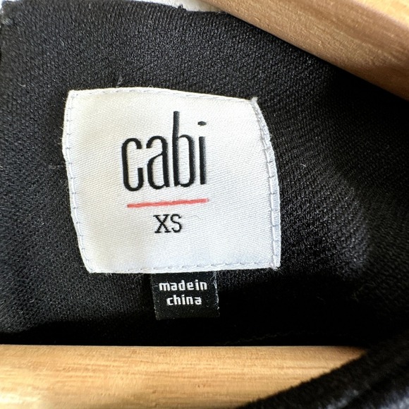 Cabi‎ Women's Shirt XS Osaka Nights Chef's Top Black Utility Style with Snaps - Picture 3 of 12